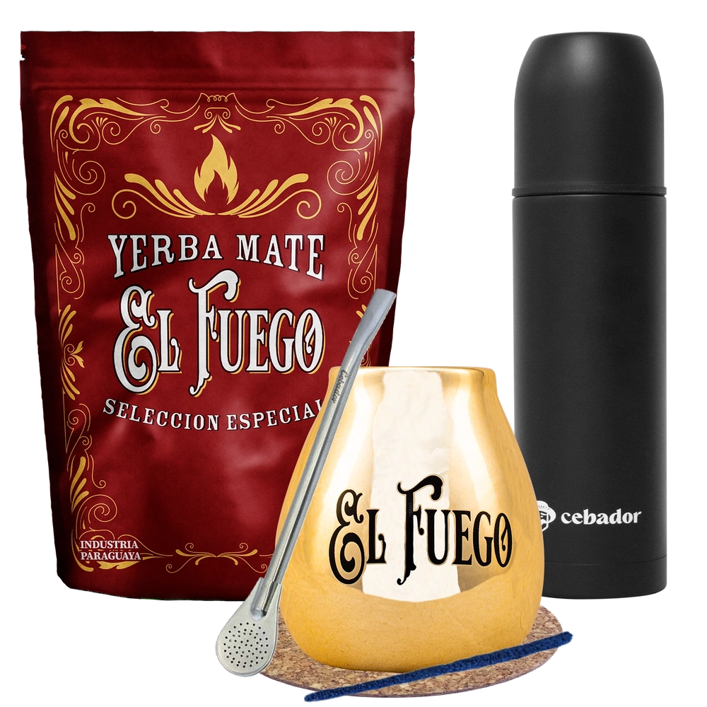 Tienda De Yerba Mate Set De Yerba Mate El Fuego Elaborada G