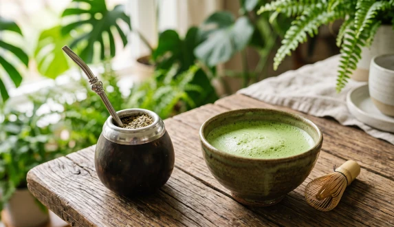 Yerba mate frente a matcha: ¿cuál elegir? Una comparación de sus propiedades, sabor y efectos