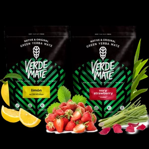 Yerba Verde Mate Limon Very Strawberry afrutado 1kg