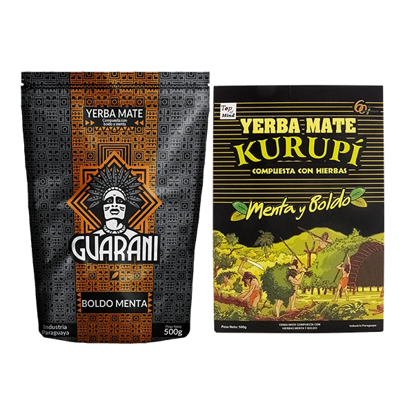 Guarani Boldo Menta 500g + Kurupi Menta Boldo 500g