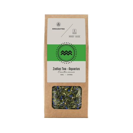 Set para Acuario: té del zodíaco + piedra mágica