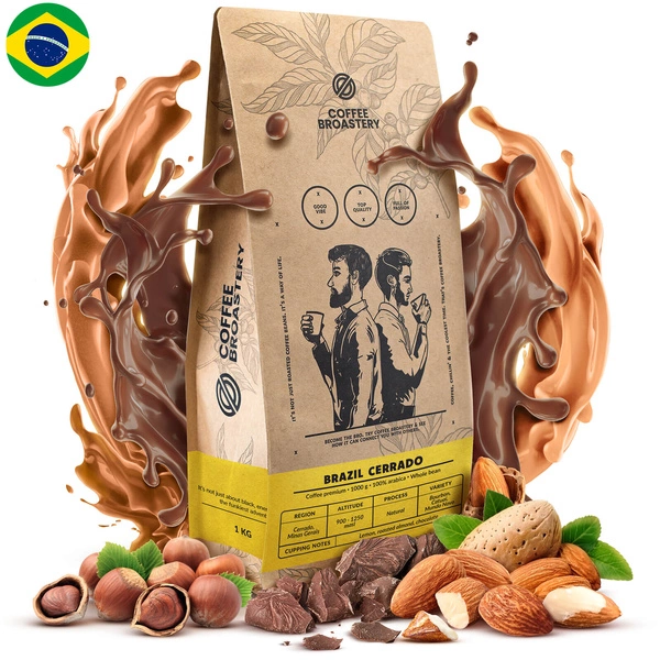 Coffee Broastery - Café arábica en grano Brazil Cerrado Premium 1 kg