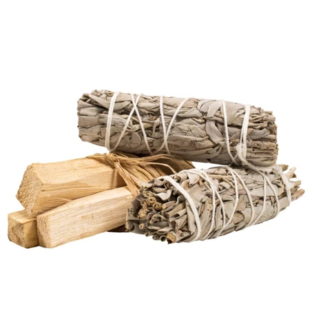 2x Kit de limpieza Salvia Blanca+Palo Santo