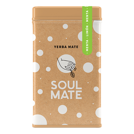 Yerbera – lata con Soul Mate Menta Limón 0,5kg 