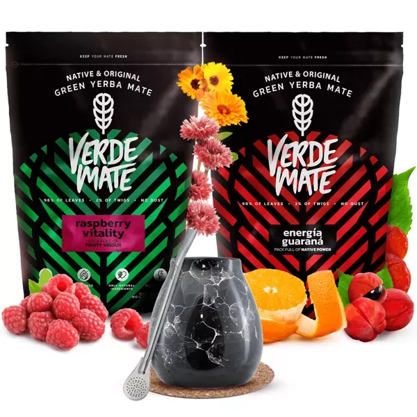 Verde Mate juego yerba mate cerámica calabaza bombilla