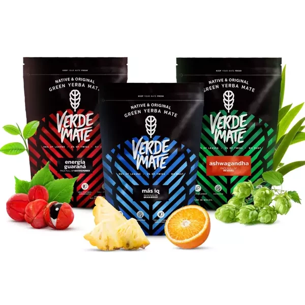 Yerba Mate Verde Mate Fruta Set 3x500g