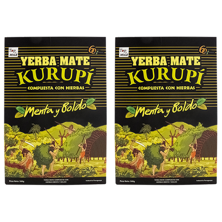 Yerba Mate Kurupi Compuesta Menta Boldo 2x500g