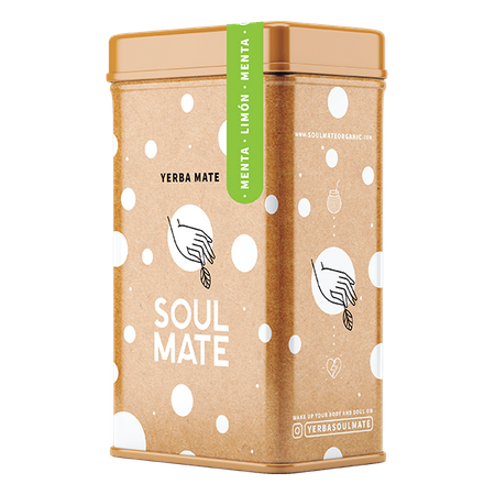 Yerbera – lata con Soul Mate Menta Limón 0,5kg 