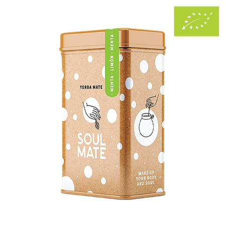 Yerbera – lata con Soul Mate Menta Limón 0,5kg 