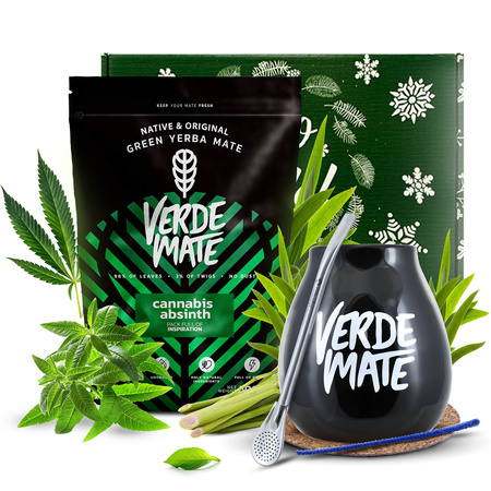 Set de regalo Yerba Mate Verde Mate Cannabis 0,5kg