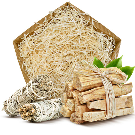 Estuche de incienso Palo Santo + Salvia Blanca