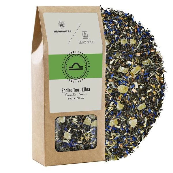 Aromantra x Mary Rose – Té del Zodíaco – Libra (té verde) 50 g