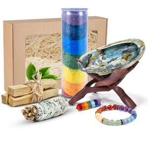 Set de regalo para rituales y trabajo con los chakras: incienso + joyas + accesorios