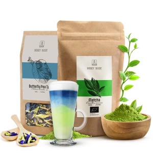 Set de Purple Matcha Lemonade: Matcha BIO + Butterfly Pea Tea